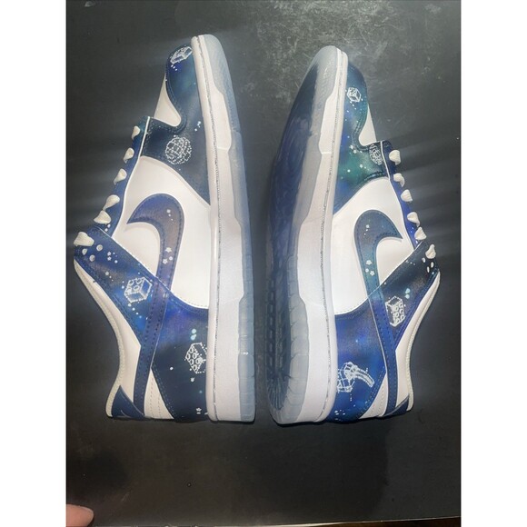 Im1448-100 7y Nike Dunk Low X  Col  - Gs White Multicolor Brave Blue Galaxy main image 8